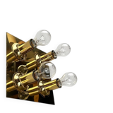 Ceiling lamp or wall sconce in brass from the mid-century German space age by Cosack, 1960s.