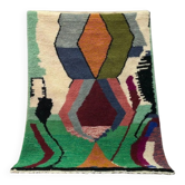 Handmade Berber rug, natural wool, 2.5x1.5 m
