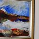 Oil painting on Swedish panel from the mid-century "Mountain Pattern" by H Öman.