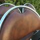 Set de 6 chaises pliantes acier et similicuir 70’s