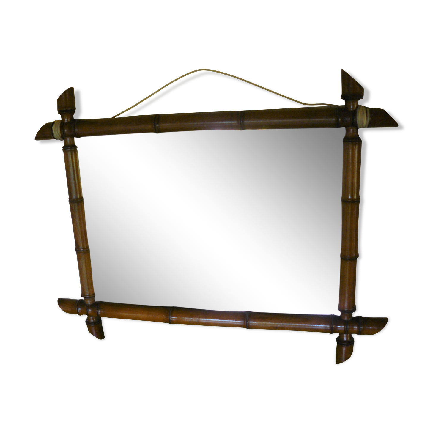 Bamboo mirror 55x43cm