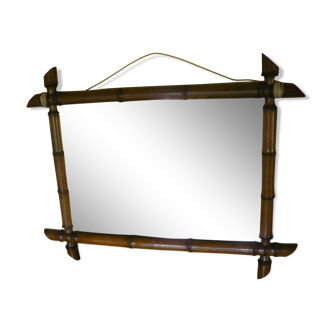 Bamboo mirror 55x43cm