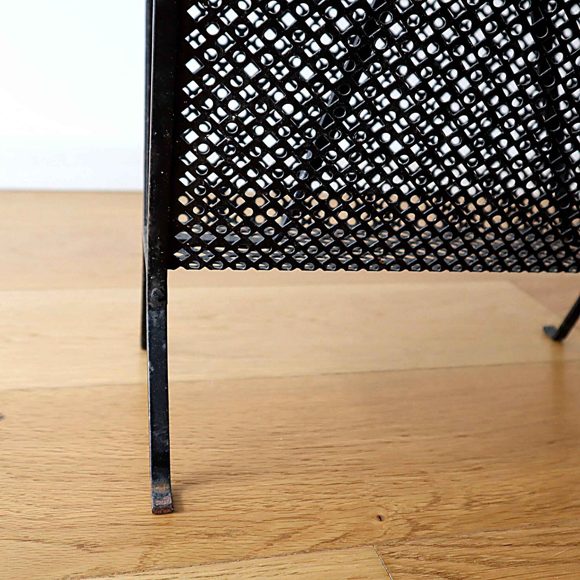 Black magazine holder Mathieu Mategot