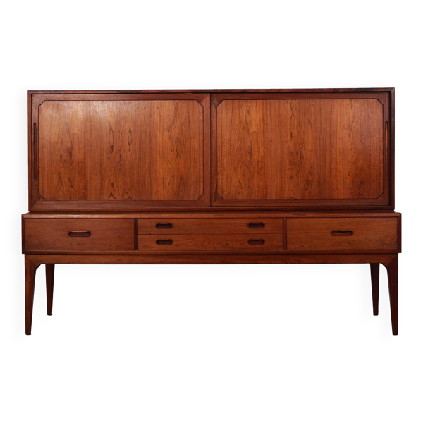 Buffet haut en palissandre, design danois, années 1960, designer : Severin Hansen