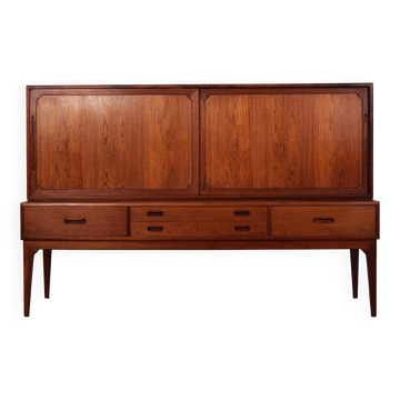 Buffet haut en palissandre, design danois, années 1960, designer : Severin Hansen