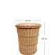 Large Wicker Basket with Lid