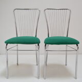 Pair of Mid-century Chrome Chairs,Nowy Styl,circa 1980's.