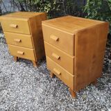 Pair of bedsides, small vintage Scandinavian dressers