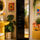 Satin black vintage wardrobe 1970