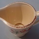 Retro florets earthenware cream pot