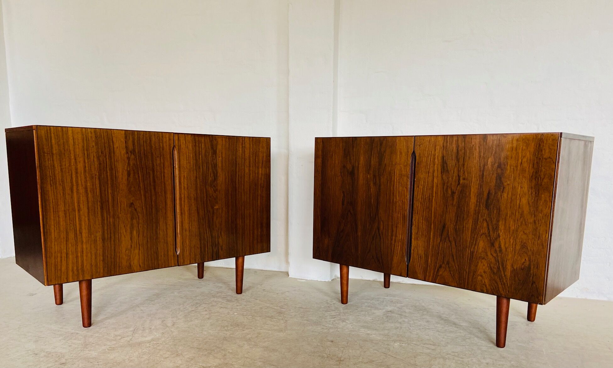 Vintage Danish mid-century matching rosewood sideboards 1960s