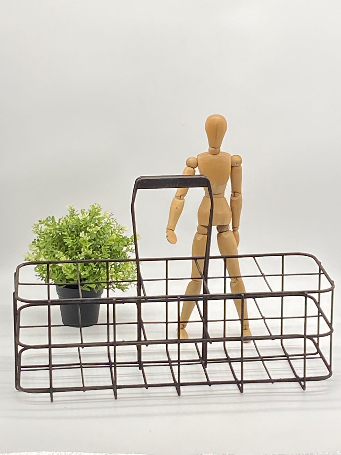 Old metal bottle rack