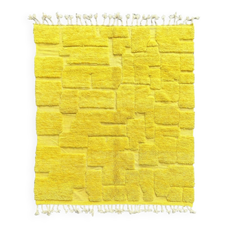 Beni Ouarain yellow Berber carpet
