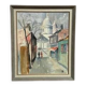 Mid-Century Oil on Canvas “City Scene” by WB, Signed, Vintage & Framed 40×47cm