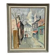 Mid-Century Oil on Canvas “City Scene” by WB, Signed, Vintage & Framed 40×47cm