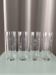 Set of 4 Vintage Etched Floral Highball Glasses