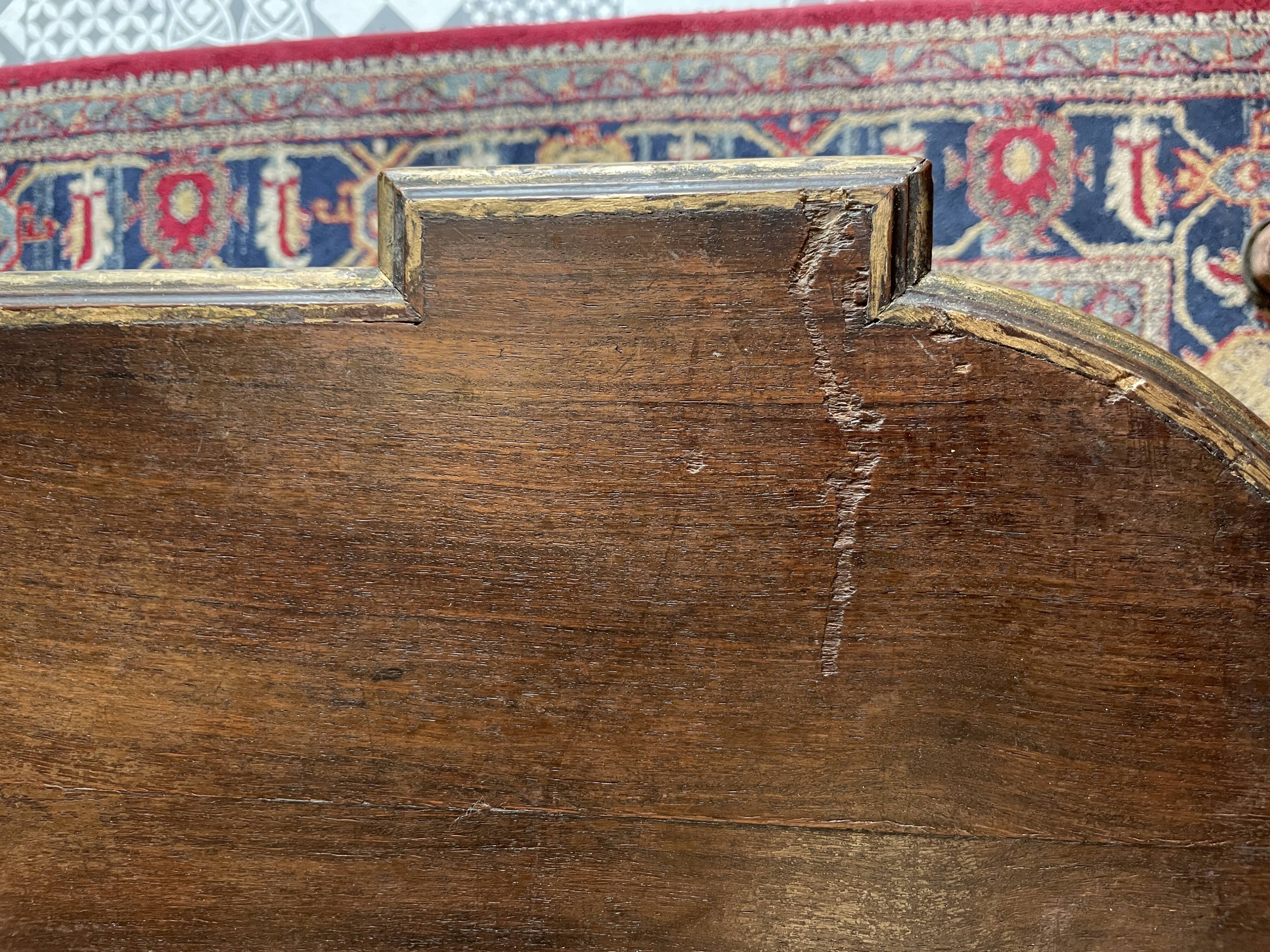 Middle table, to write in blackened and gilded wood, Napoleon III period
