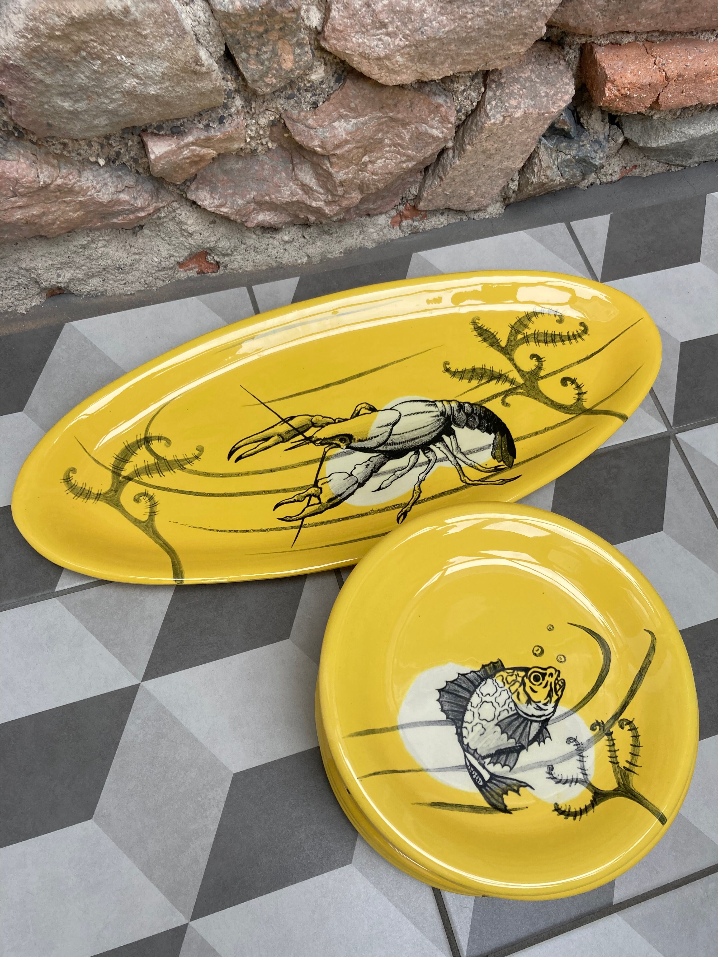 12-piece fish set from Manufacture Sainte Radegonde