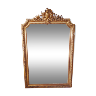 Former Golden trumeau mirror beveled 150 x 99