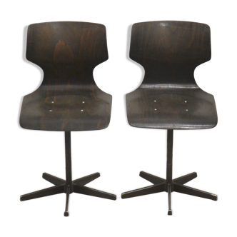Pair of chairs pagwood years 60