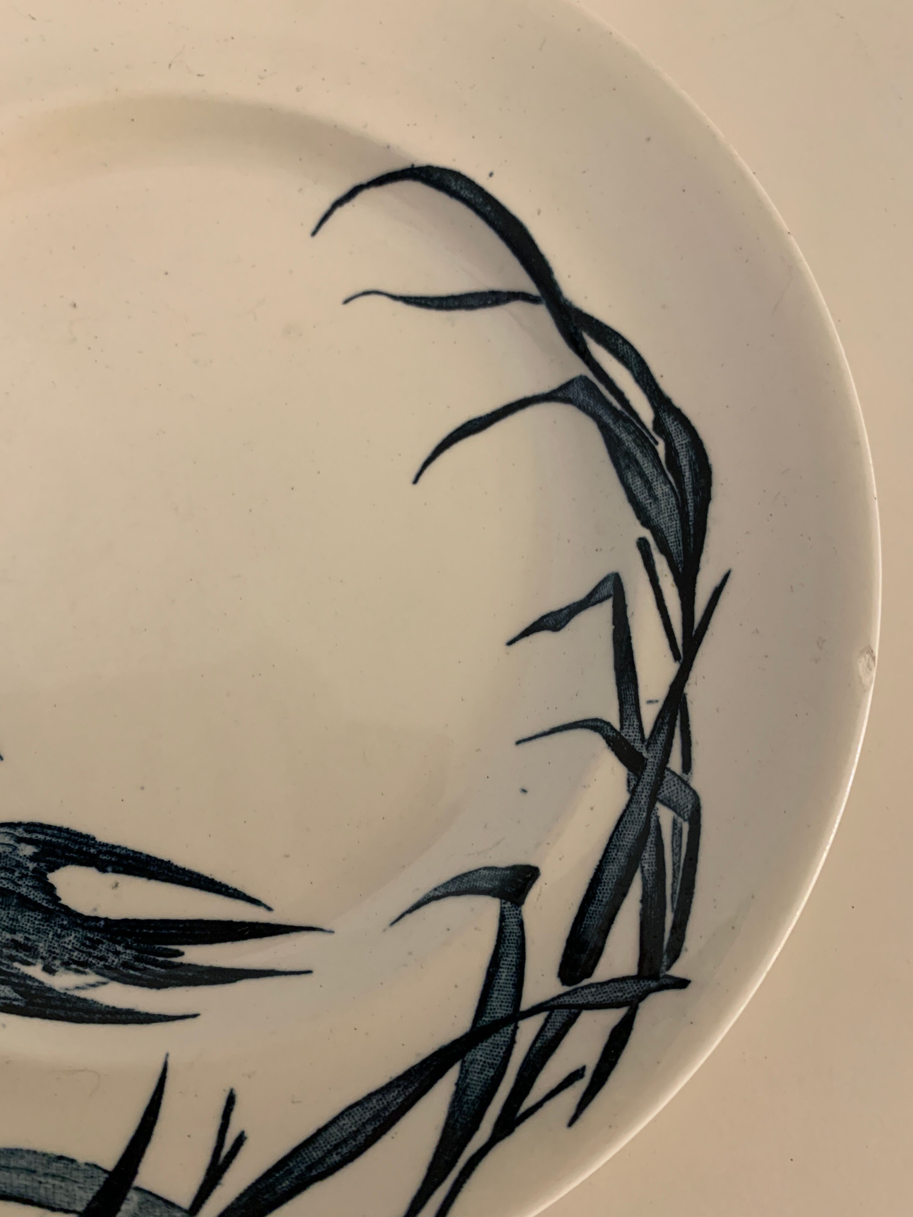 4 Japanese Longwy flat plates