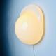 Tortue Opaline Glass Wall Lamp By Rodolfo Bonetto For Candle, Italy, 1970S