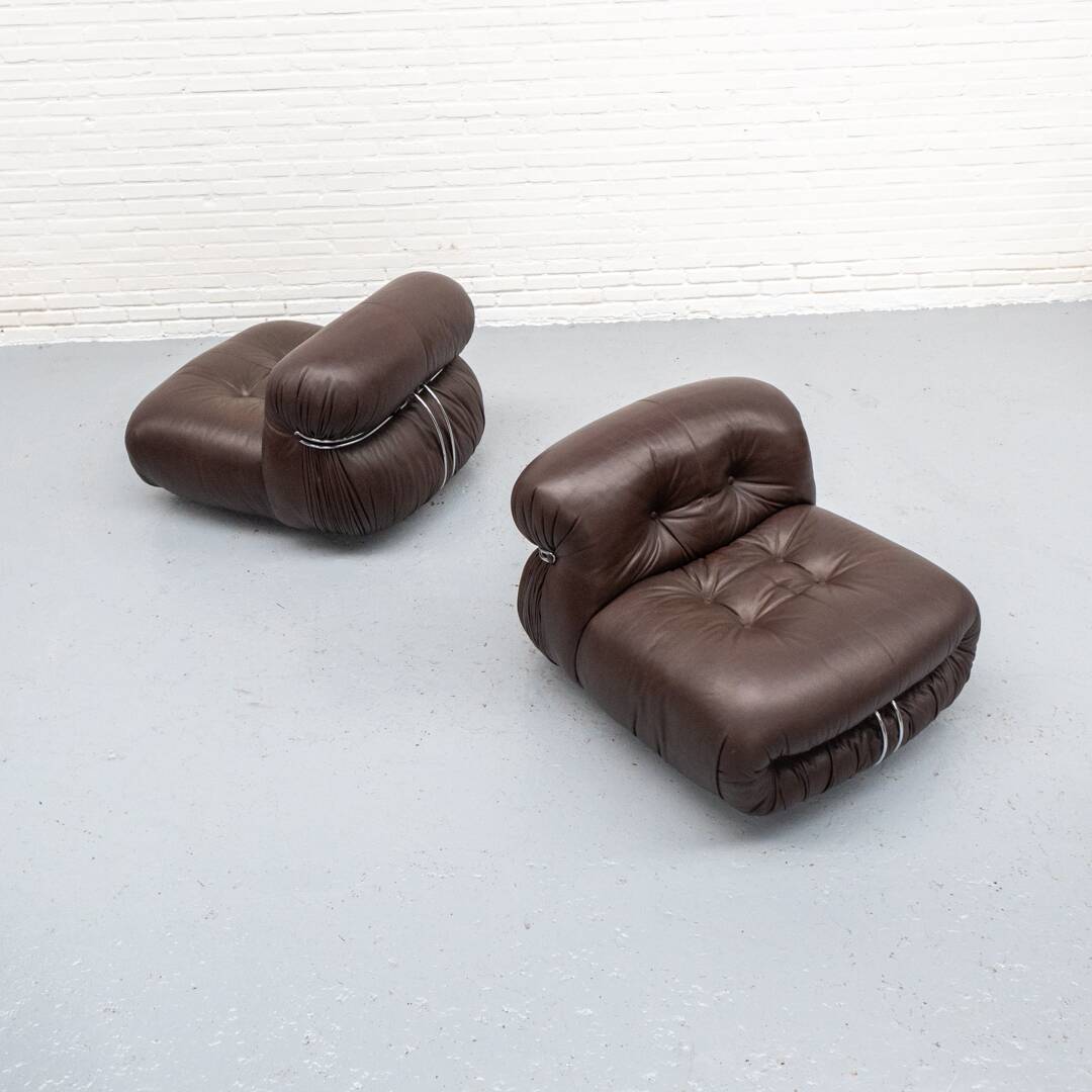 Fauteuil Soriana Afra & Tobia Scarpa Cassina années 1970