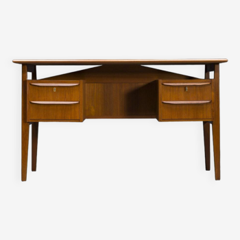 Teak Schreibtisch von Gunnar Nielsen für Tibergaard, Dänemark, 1960er