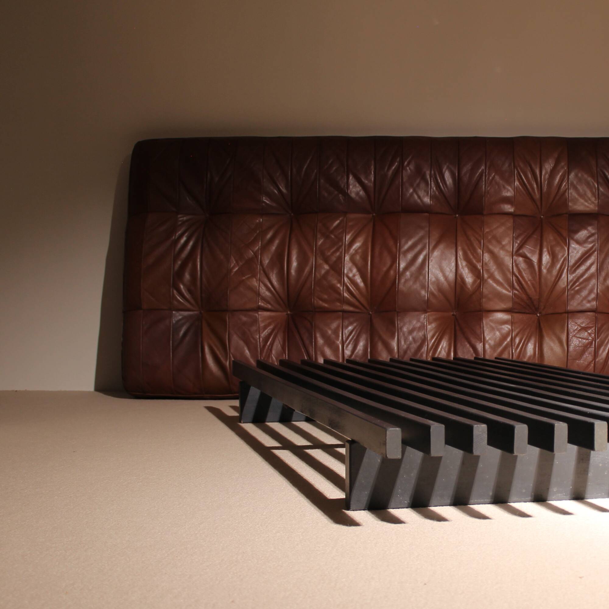 Daybed ‚DS-80‘ in Cognac Patchwork Leather by De Sede | Switzerland 1970s