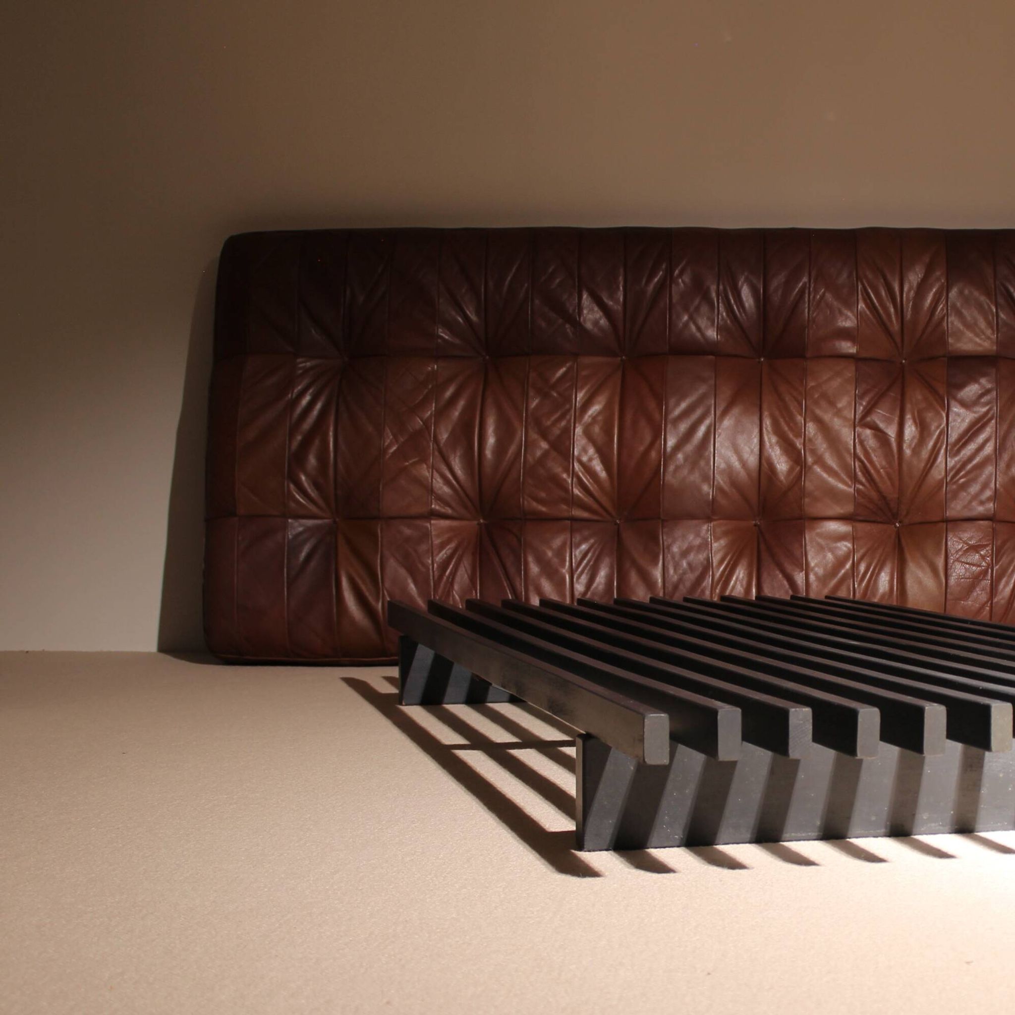 Daybed ‚DS-80‘ in Cognac Patchwork Leather by De Sede | Switzerland 1970s