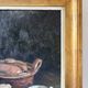 Nature morte aux asperges, huile sur toile signée