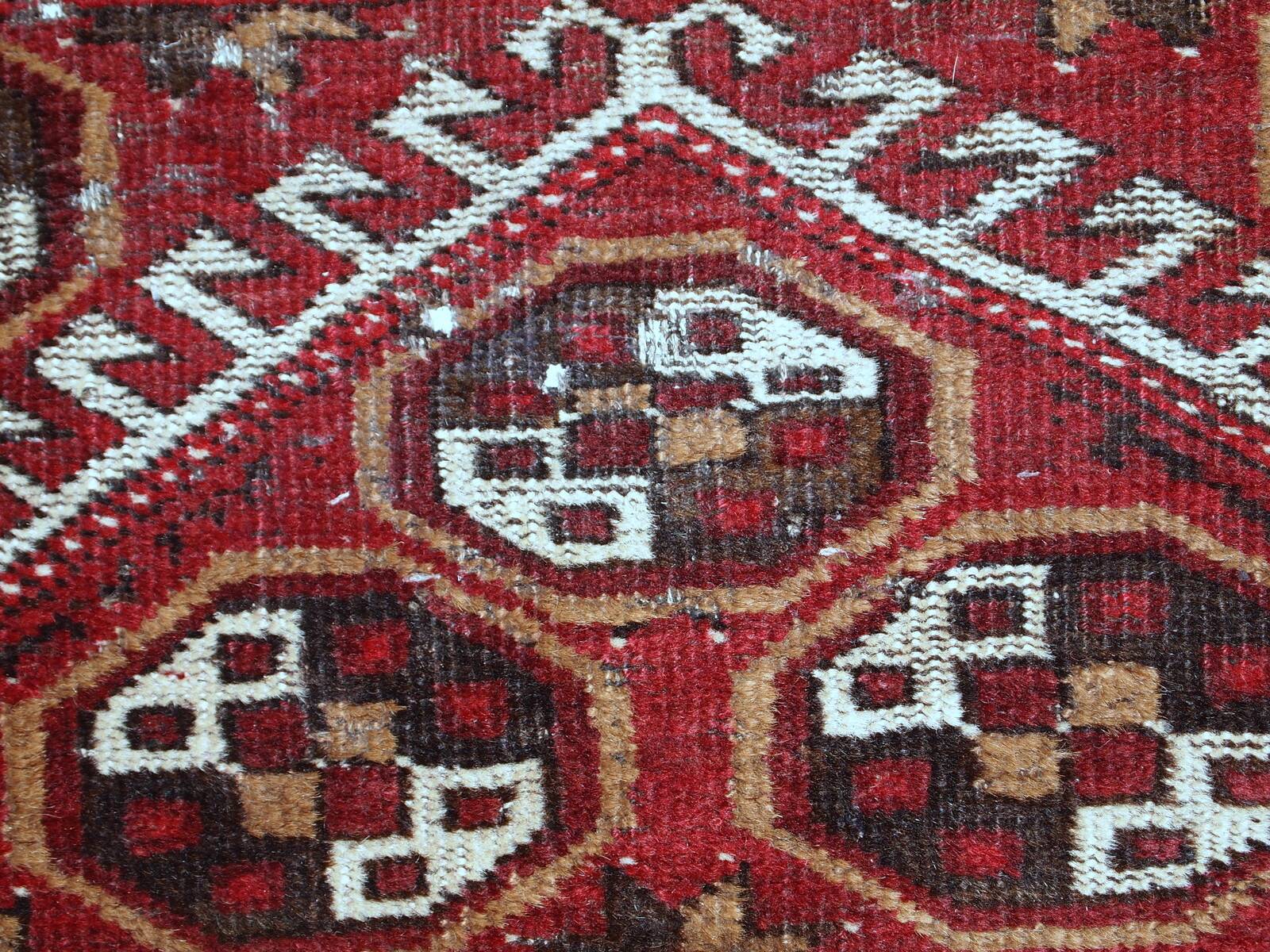 Tapis vintage fait main Gabbeh du Moyen-Orient 140cm x 215cm (1960s)