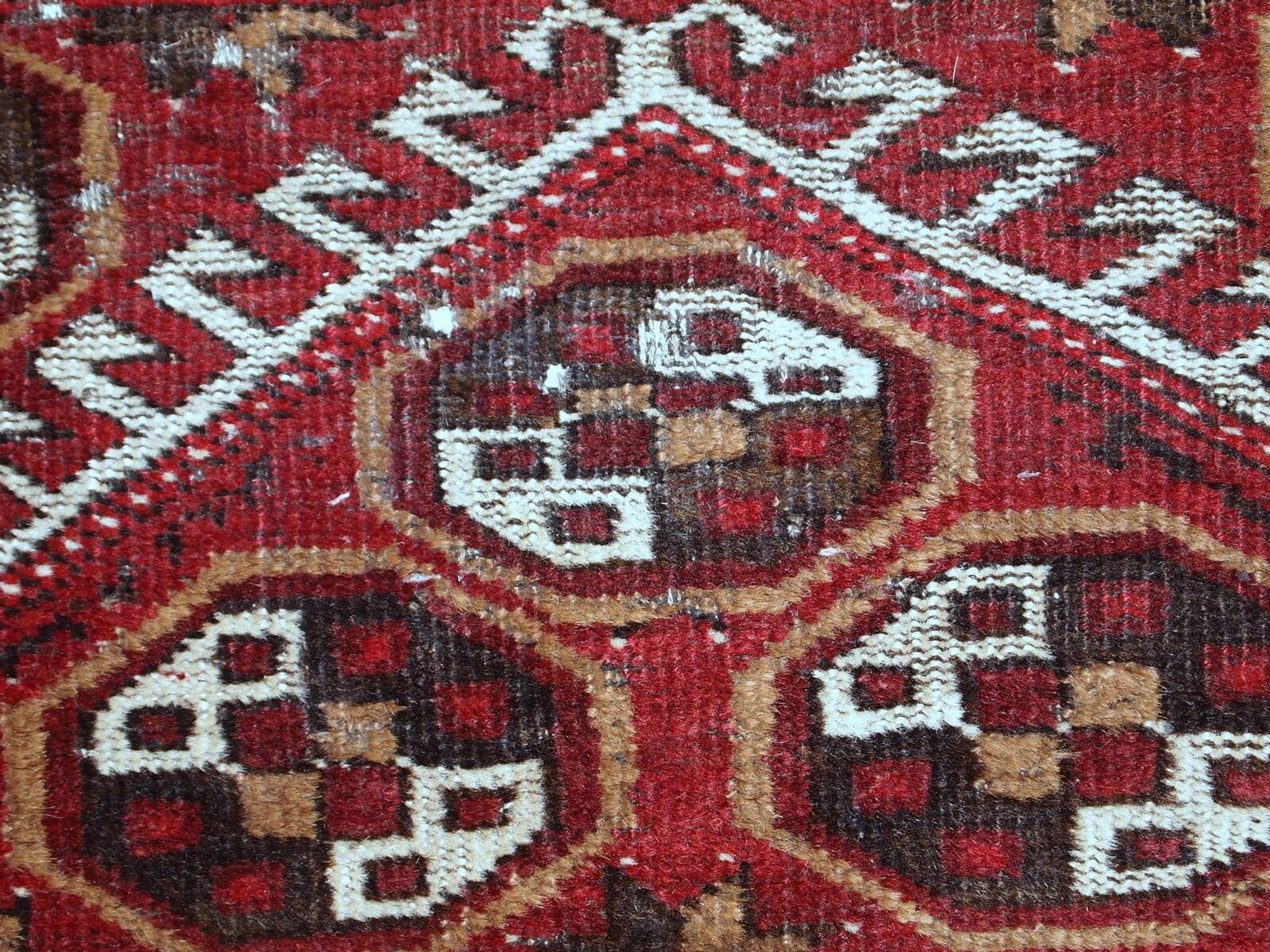 Tapis vintage fait main Gabbeh du Moyen-Orient 140cm x 215cm (1960s)