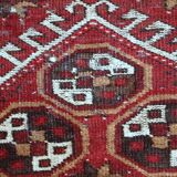 Tapis vintage fait main Gabbeh du Moyen-Orient 140cm x 215cm (1960s)