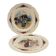 Set of 2 "Obernai" dishes from the Sarreguemines pottery.