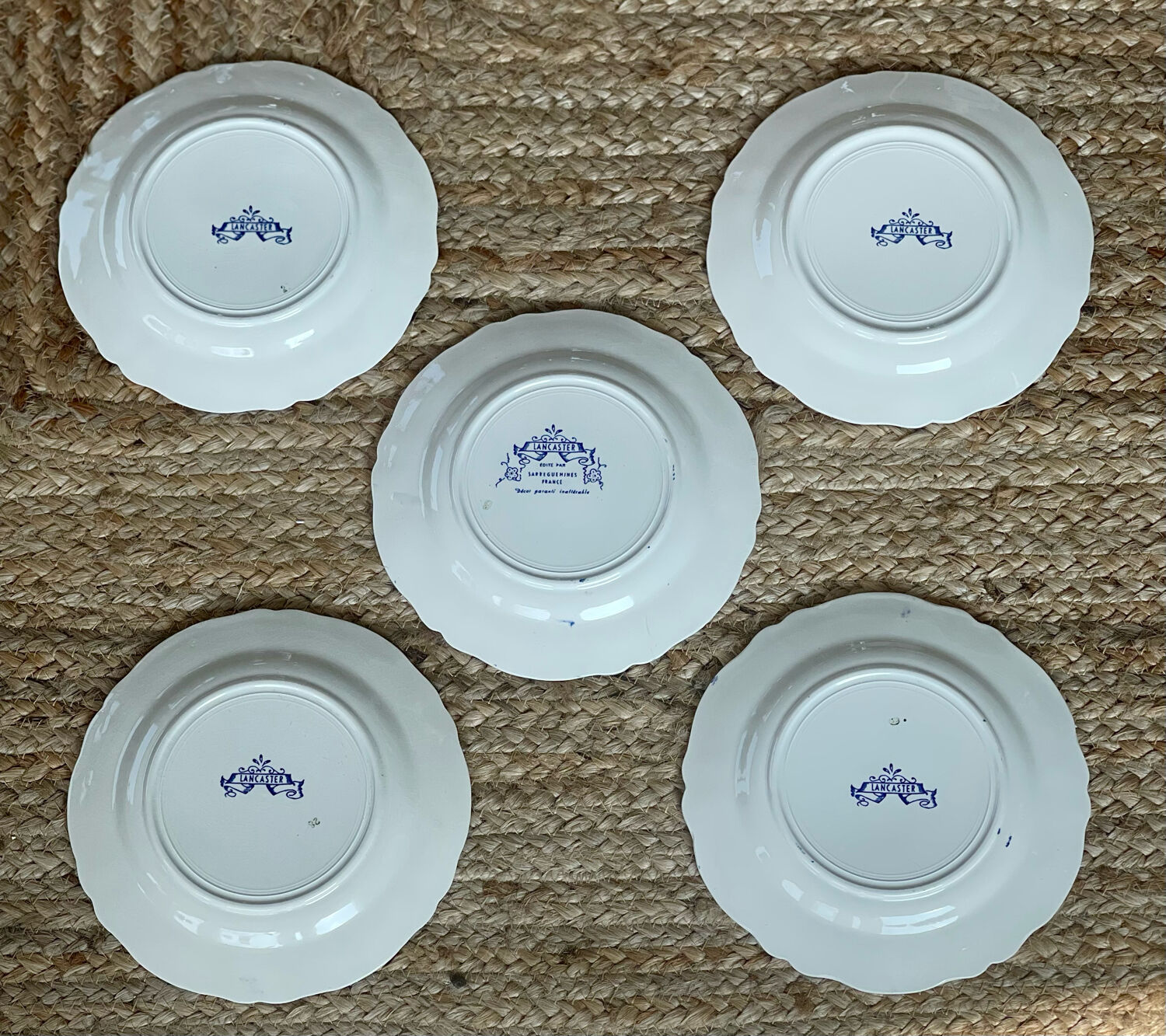 5 Lancaster dessert plates