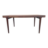 Large Scandinavian dining table, Johannes Andernsen for Samcom, rectangular teak, extendable, mad