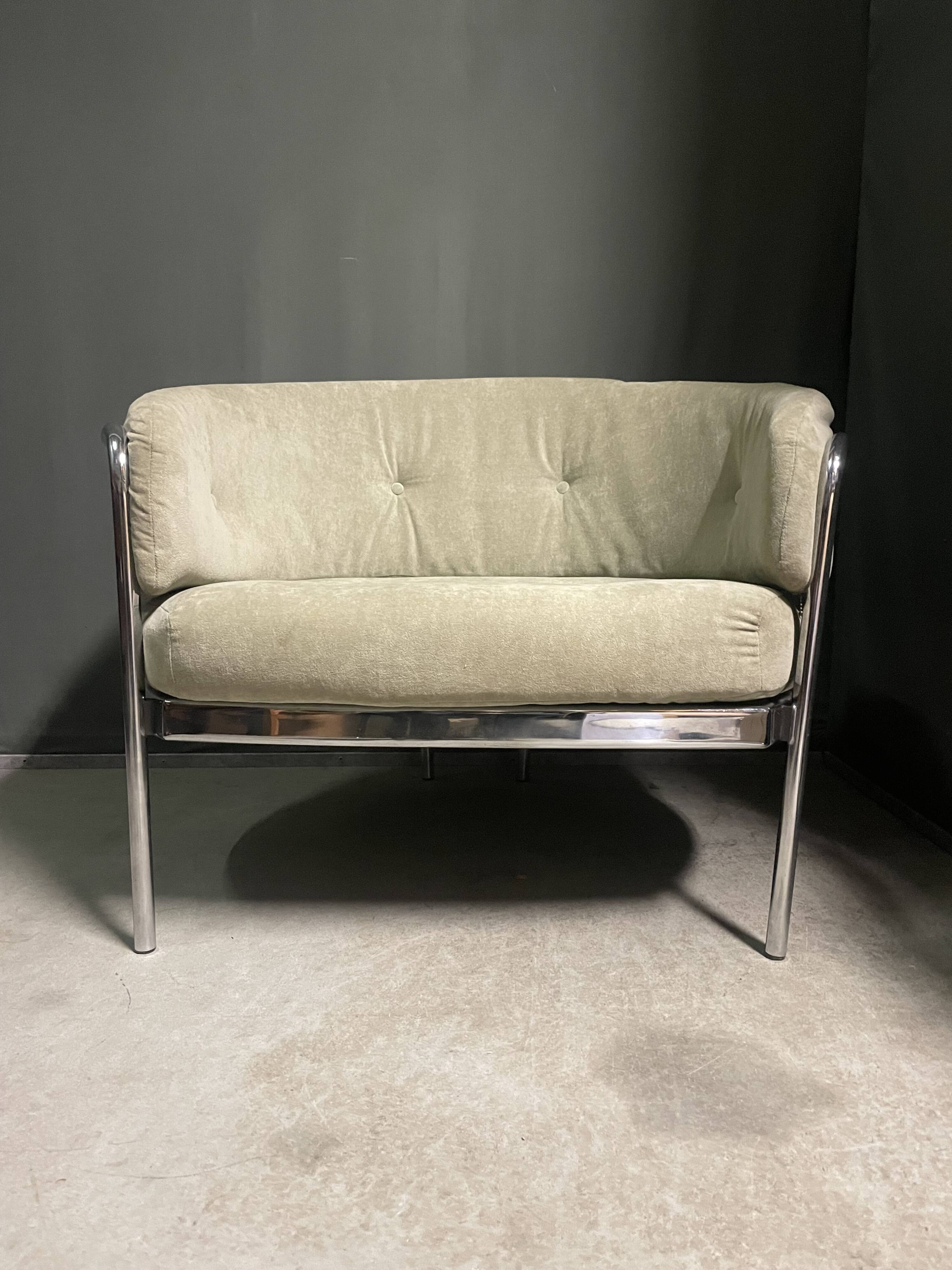 Pair of hans ell sz18 lounge chair for 't spectrum. netherlands, 1970's.