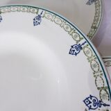 4 vintage soup plates from St Amand