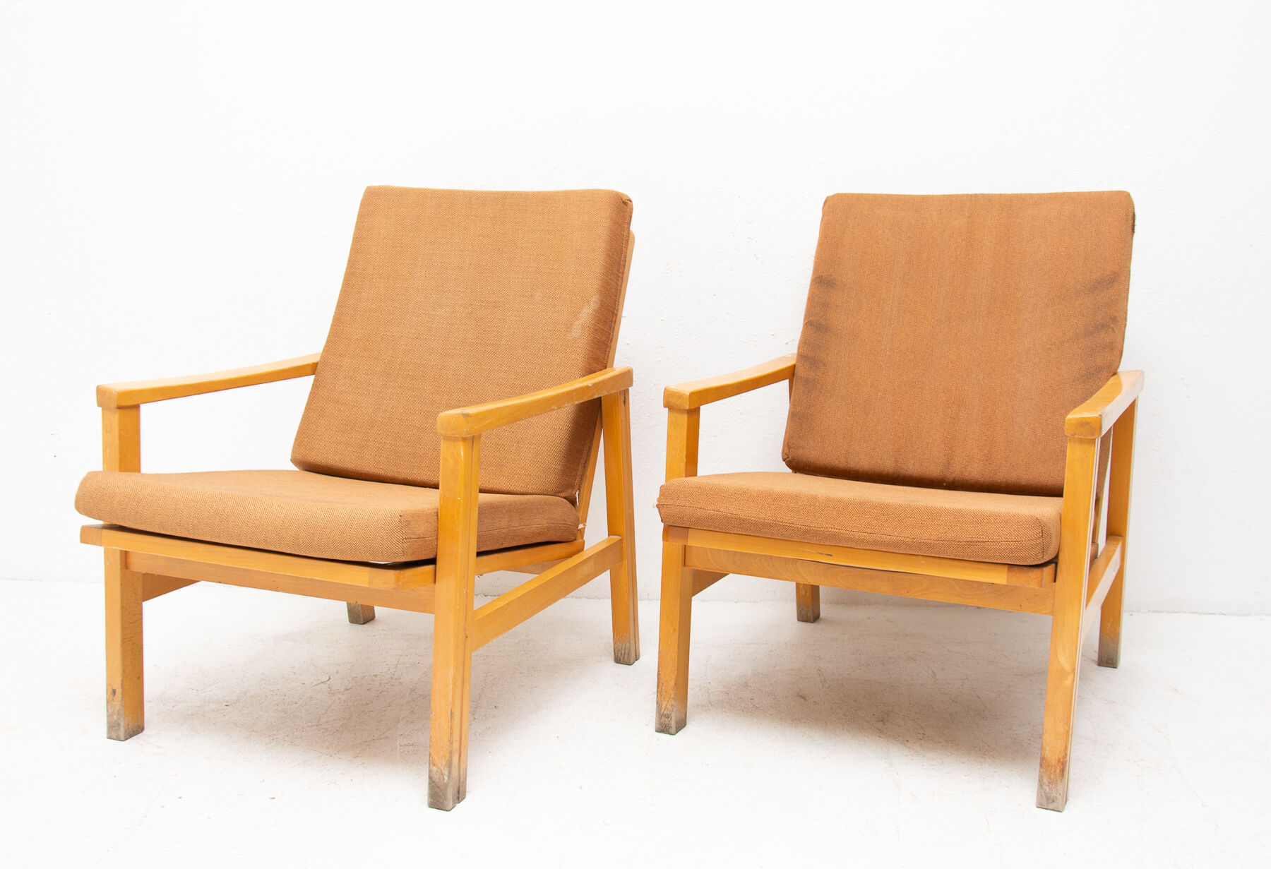 Pair of mid century Danish style armchairs for Ton, 1970´s