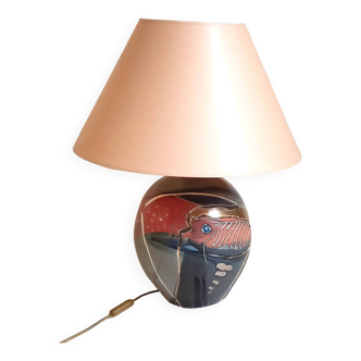 Vintage ceramic table lamp Height 61 cm