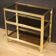 Table d'appoint étagère design en métal doré des années 80