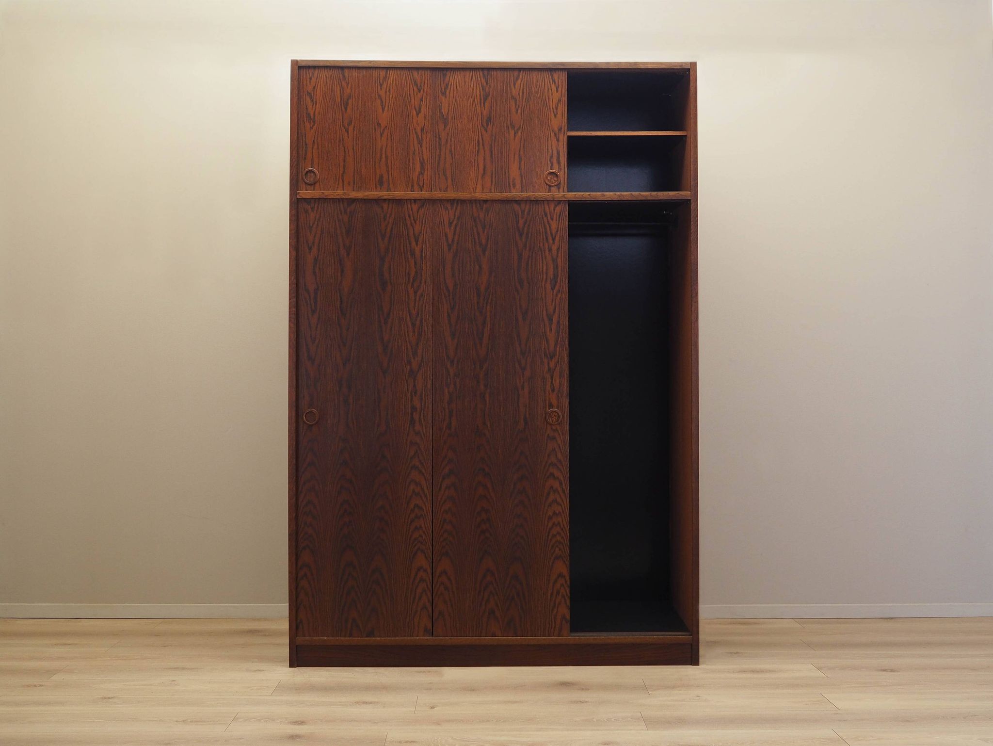 Oak wardrobe, Danish design, 1970s, manufactured by Tage Mogensen