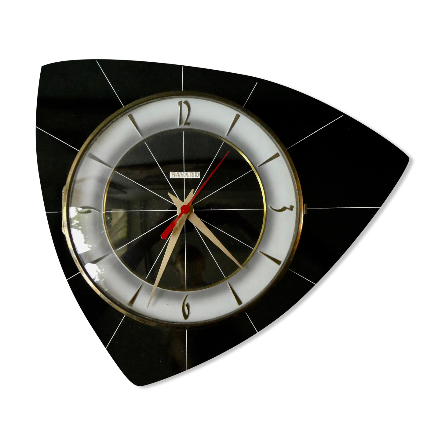 Bayard pendulum, in formica, free form, 60s