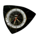 Horloge Bayard, en formica, forme libre, années 60