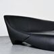 "Moon System" canapé in black leather, Zaha Hadid for B&B Italia, 2007