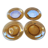 4 assiettes à dessert Vereco