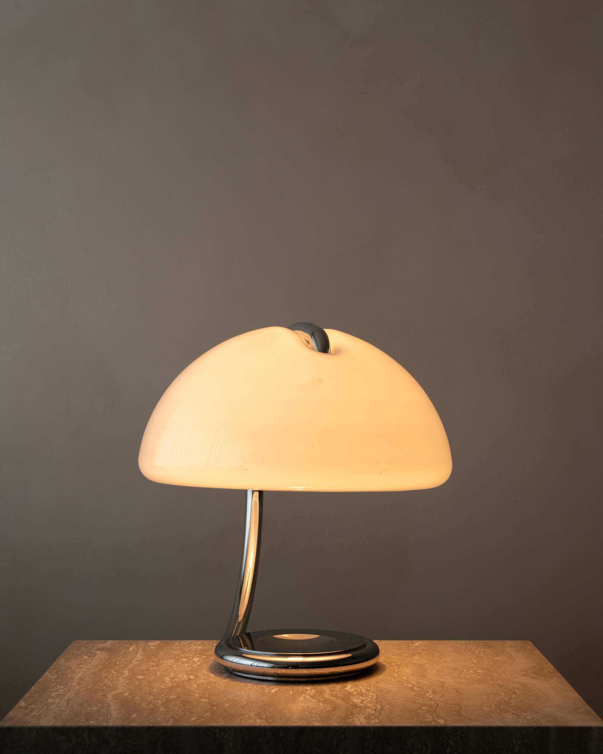 Serpente Model 599 Table Lamp by Elio Martinelli for Martinelli Luce, 1970s