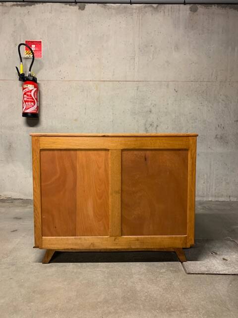 Commode Vintage En Chêne Trois Tiroirs