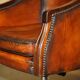 Restored leather captain's or director's chair
